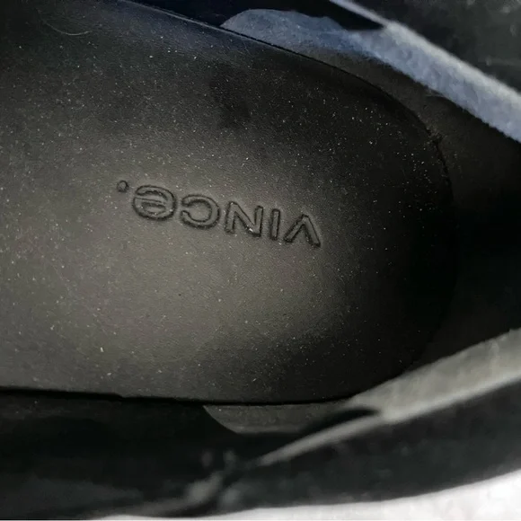 VINCE Warren Black Suede  Slip-On Sneakers Size 8.5 - Picture 9 of 11